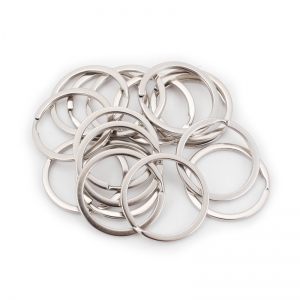 Kółko do kluczy płaskie mocne 20 x1.3mm nikl 100sz